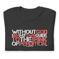 Front View Of A Dark Grey Heather St. Augustine Tee
