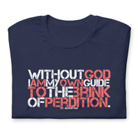 Front View Of A Navy St. Augustine Tee