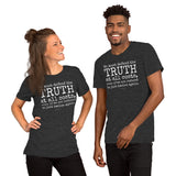 Couple Wearing A Dark Grey Heather St. Pope John Paul II T-shirt 