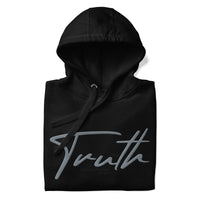 Black Truth Hoodie Close Up