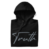 Black Truth Hoodie Close Up