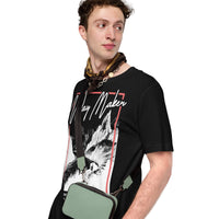 Man Wearing A Black Way Maker T-shirt