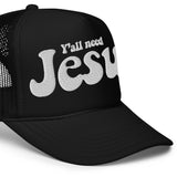 Yall Need Jesus Hat Close Up