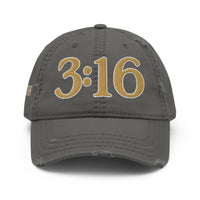 Grey John 3:16 Hat