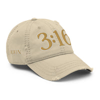Khaki John 3:16 Hat Side View
