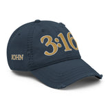 Navy John 3:16 Hat Side View