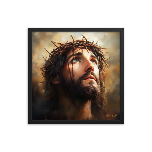 Jesus Portrait Framed Poster