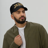 Man Wearing A Jesus Trucker Hat