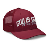 God Is Good All The Time Trucker Hat Side View