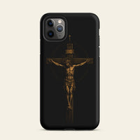 JESUS ON THE CROSS iPHONE CASE