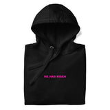 Close Up Of A Faith Can Move Mountains Hoodie In Black