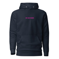 Front View Of A Faith Can Move Mountains Hoodie In Navy