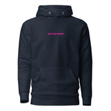 Front View Of A Faith Can Move Mountains Hoodie In Navy