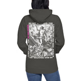 Woman Wearing  A Faith Can Move Mountains Hoodie In Vintage Black