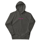 Front View Of A Faith Can Move Mountains Hoodie In Vintage Black