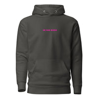 Front View Of Faith Can Move Mountains Hoodie In Vintage Black