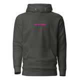 Front View Of Faith Can Move Mountains Hoodie In Vintage Black