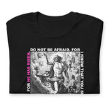 Close Up Of A Black He Has Risen T-shirt 