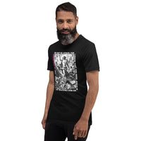 Man Wearing A Black He Has Risen T-shirt 