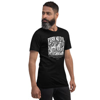Man Wearing A Black Fear No Evil T-shirt