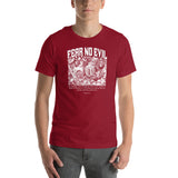 Man Wearing A Cardinal Fear No Evil T-shirt