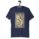 Navy 2 Corinthians 5:7 T-shirt On Hanger