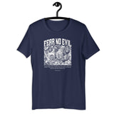 Navy Fear No Evil T-shirt On Hanger