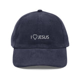 I Love Jesus Vintage Corduroy Cap